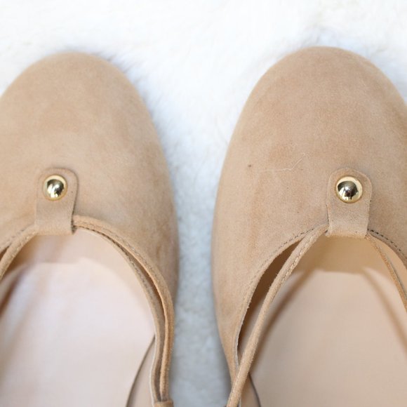 AMALFI by Rangoni Firenze.  Cashmere  (Desert Suede) FLAT SHOES --- NWT - Picture 8 of 15